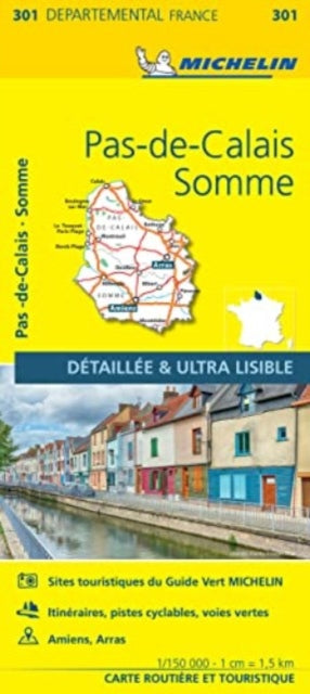 Book cover of: Pas-de-Calais, Somme - Michelin Local Map 301