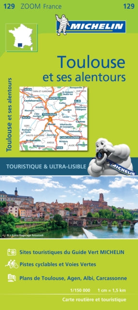 Book cover of: Toulouse & surrounding areas - Zoom Map 129