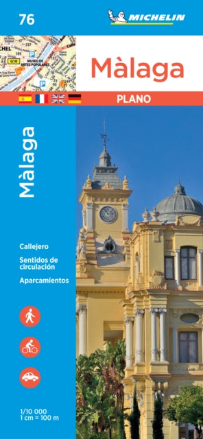 Book cover of: Malaga - Michelin City Plan 76