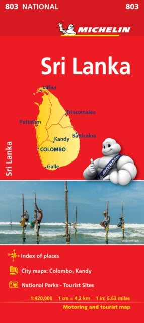 Book cover of: Sri Lanka National Map 803. By: MICHELIN