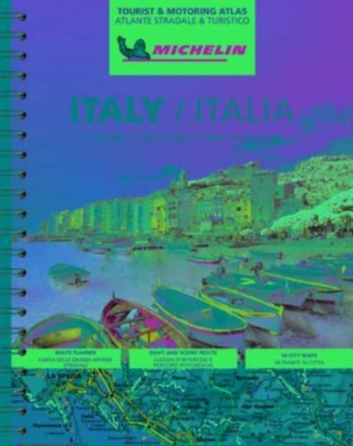 Book cover of: Italy - Tourist and Motoring Atlas (A4-Spiral). By: Michelin