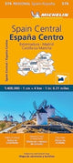 Book cover of: Spain Central, Extremadura, Castilla-La Mancha, Madrid - Michelin Regional Map 576
