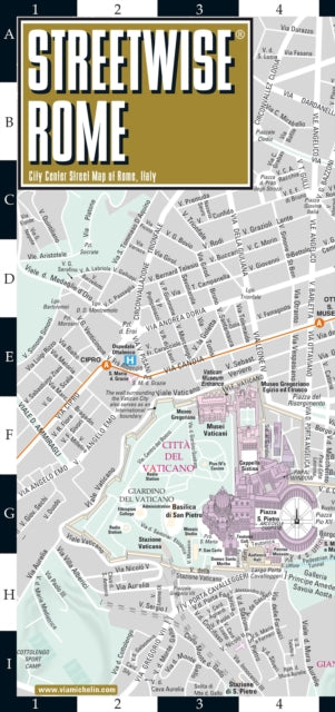 Book cover of: Streetwise Rome Map - Laminated City Center Street Map of Rome, Italy