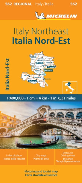 Book cover of: Italy Northeast - Michelin Regional Map 562