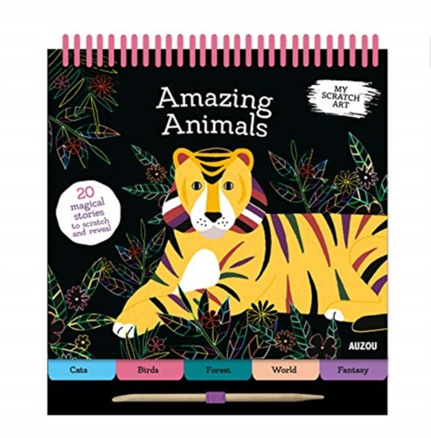 Book cover of: My Scratch Art: Amazing Animals