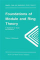 Book cover of: Foundations of Module and Ring Theory