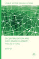 Book cover of: Decentralization and Governance Capacity. By: Evrim Tan