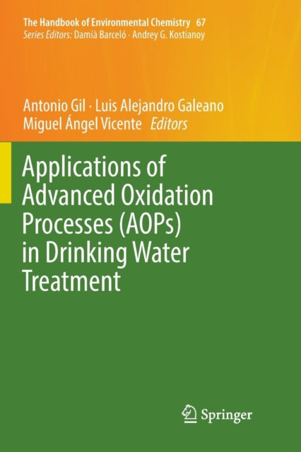 Book cover of: Applications of Advanced Oxidation Processes (AOPs) in Drinking Water Treatment