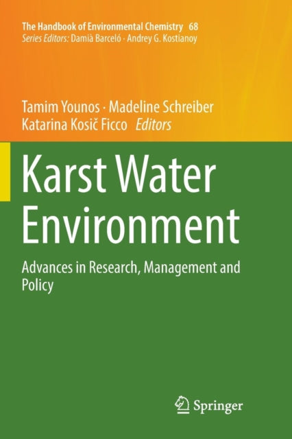 Book cover of: Karst Water Environment. By: Tamim Younos
