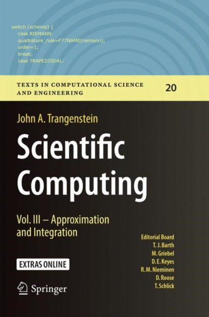 Book cover of: Scientific Computing. By: John A. Trangenstein