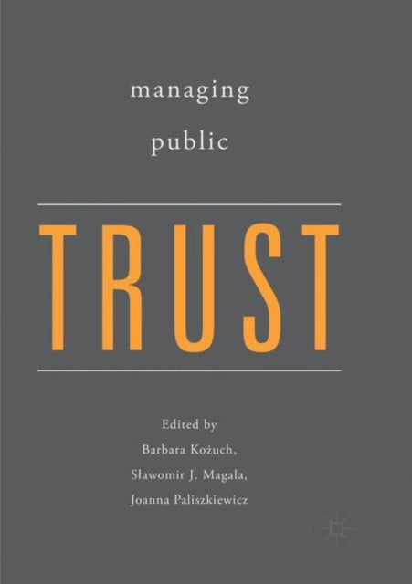 Book cover of: Managing Public Trust