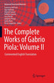 Book cover of: Complete Works of Gabrio Piola: Volume II