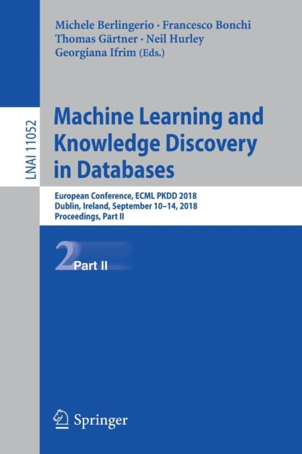 Book cover of: Machine Learning and Knowledge Discovery in Databases. By: Michele Berlingerio