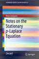 Book cover of: Notes on the Stationary p-Laplace Equation. By: Peter Lindqvist