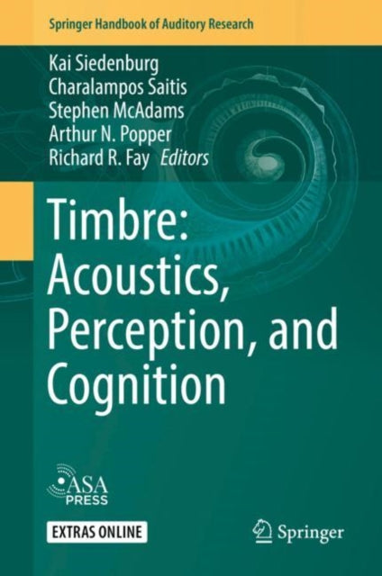Book cover of: Timbre: Acoustics, Perception, and Cognition. By: Kai Siedenburg