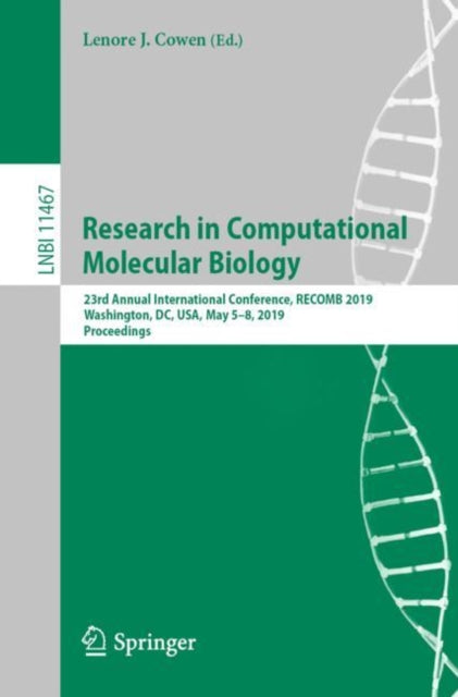 Book cover of: Research in Computational Molecular Biology. By: Lenore J. Cowen