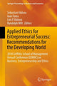 Book cover of: Applied Ethics for Entrepreneurial Success: Recommendations for the Developing World. By: Sebastian Văduva
