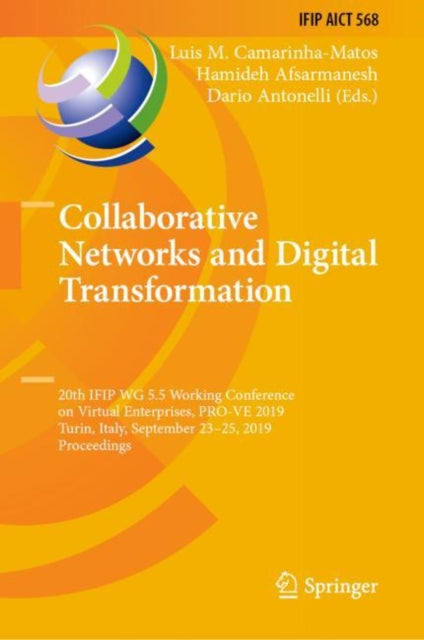 Book cover of: Collaborative Networks and Digital Transformation. By: Luis M. Camarinha-Matos