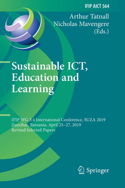 Book cover of: Sustainable ICT, Education and Learning. By: Arthur Tatnall