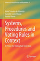 Book cover of: Systems, Procedures and Voting Rules in Context. By: Adiel Teixeira de Almeida