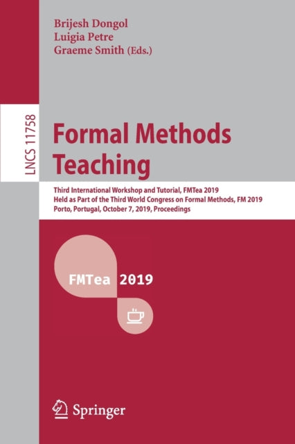 Book cover of: Formal Methods Teaching. By: Brijesh Dongol
