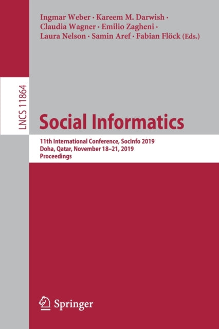 Book cover of: Social Informatics. By: Ingmar Weber