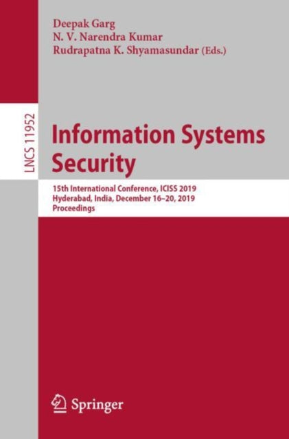 Book cover of: Information Systems Security. By: Deepak Garg