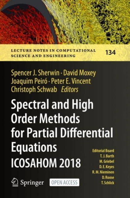 Book cover of: Spectral and High Order Methods for Partial Differential Equations ICOSAHOM 2018. By: Joaquim Peiró