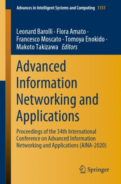 Book cover of: Advanced Information Networking and Applications. By: Leonard Barolli