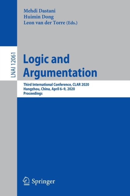 Book cover of: Logic and Argumentation. By: Mehdi Dastani