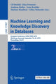 Book cover of: Machine Learning and Knowledge Discovery in Databases. By: Ulf Brefeld