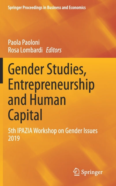 Book cover of: Gender Studies, Entrepreneurship and Human Capital. By: Paola Paoloni