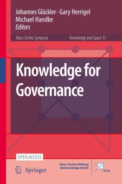 Book cover of: Knowledge for Governance. By: Johannes Glückler