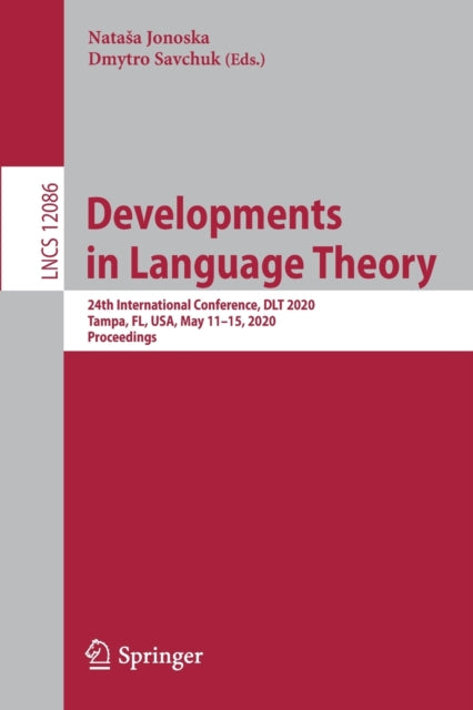 Book cover of: Developments in Language Theory. By: Nataša Jonoska