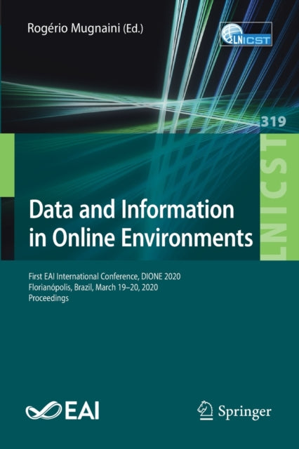 Book cover of: Data and Information in Online Environments. By: Rogério Mugnaini