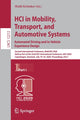 Book cover of: HCI in Mobility, Transport, and Automotive Systems. Automated Driving and In-Vehicle Experience Design. By: Heidi Krömker