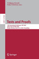 Book cover of: Tests and Proofs. By: Wolfgang Ahrendt