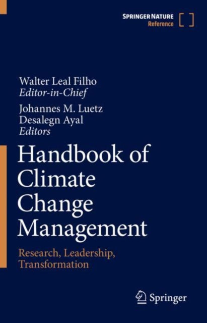 Book cover of: Handbook of Climate Change Management. By: Walter Leal Filho