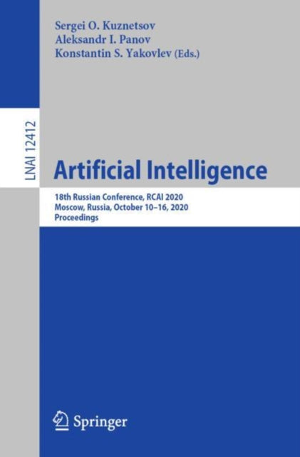 Book cover of: Artificial Intelligence. By: Sergei O. Kuznetsov