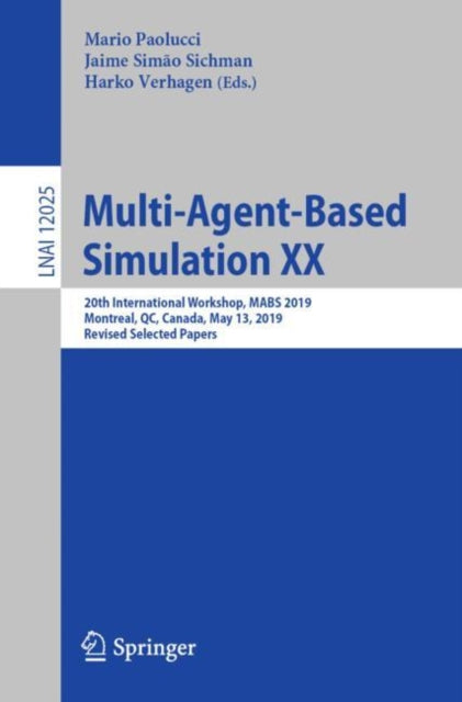 Book cover of: Multi-Agent-Based Simulation XX. By: Mario Paolucci