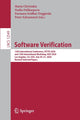Book cover of: Software Verification. By: Maria Christakis