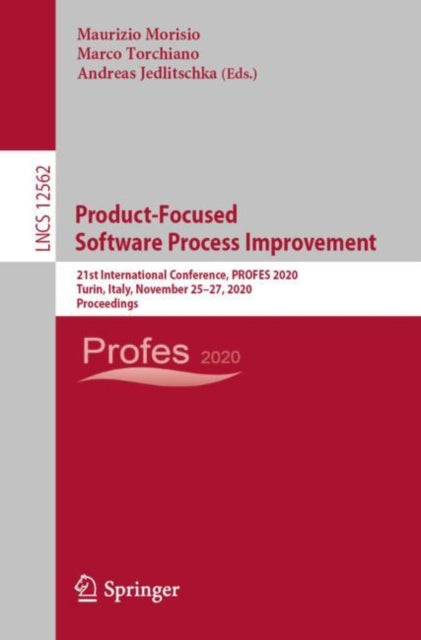 Book cover of: Product-Focused Software Process Improvement. By: Maurizio Morisio