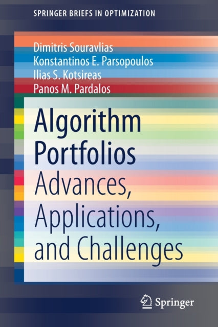 Book cover of: Algorithm Portfolios. By: Dimitris Souravlias