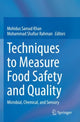 Book cover of: Techniques to Measure Food Safety and Quality. By: Mohidus Samad Khan