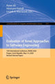 Book cover of: Evaluation of Novel Approaches to Software Engineering. By: Raian Ali