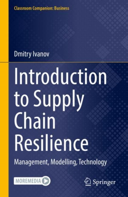 Book cover of: Introduction to Supply Chain Resilience. By: Dmitry Ivanov