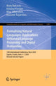 Book cover of: Formalising Natural Languages: Applications to Natural Language Processing and Digital Humanities. By: Božo Bekavac