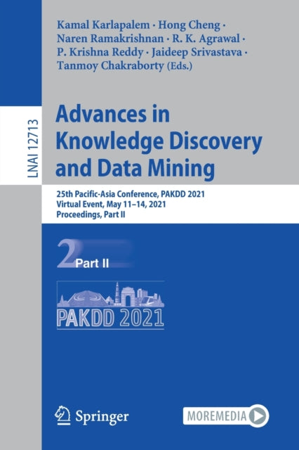 Book cover of: Advances in Knowledge Discovery and Data Mining. By: Kamal Karlapalem