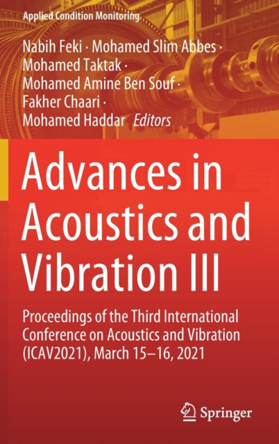 Book cover of: Advances in Acoustics and Vibration III. By: Nabih Feki