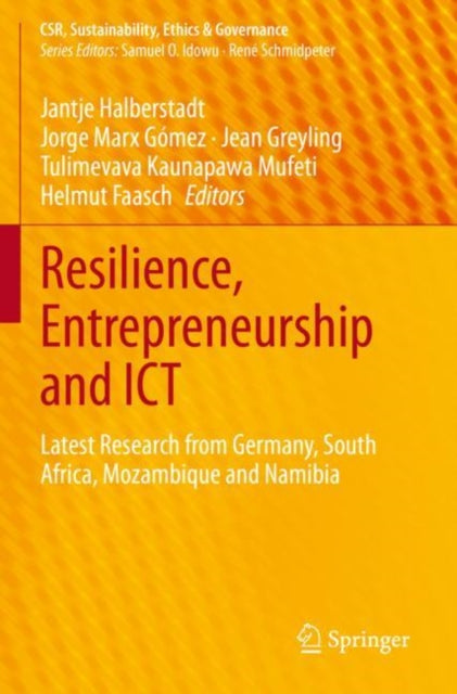 Book cover of: Resilience, Entrepreneurship and ICT. By: Jantje Halberstadt